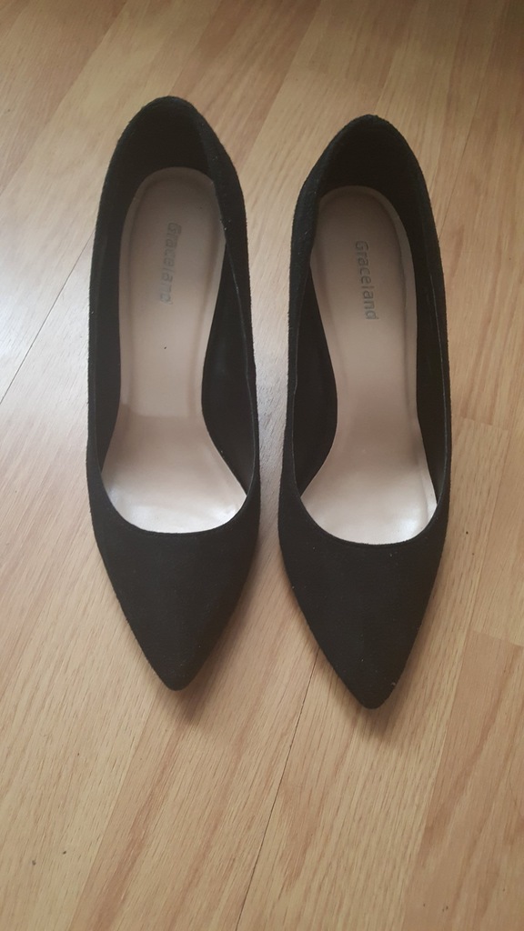 buty szpilki czarne klasyczne nowe 35 36 deichmann