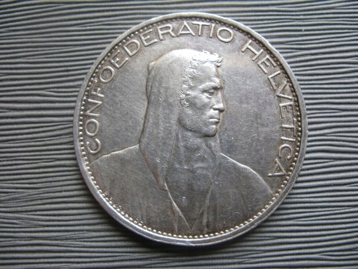 Szwajcaria 5 franków 1924 B Rzadki rocznik !