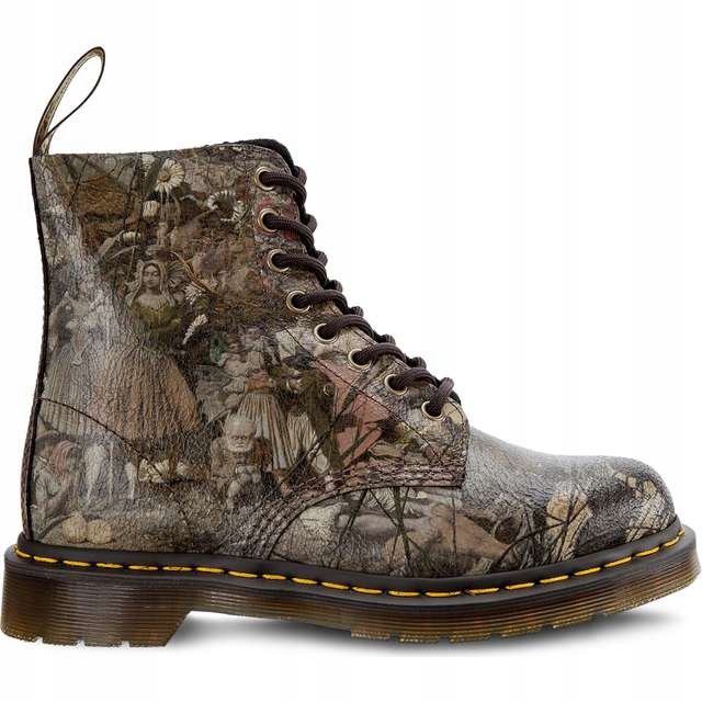 Brązowe Kolorowe Zamszowe Buty Dr Martens r.37