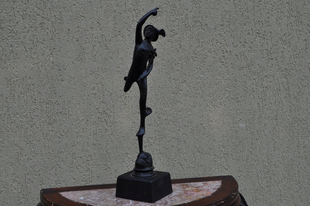 MERKURY ,HERMES FIGURA Z BRĄZU. PATRON HANDLARZY