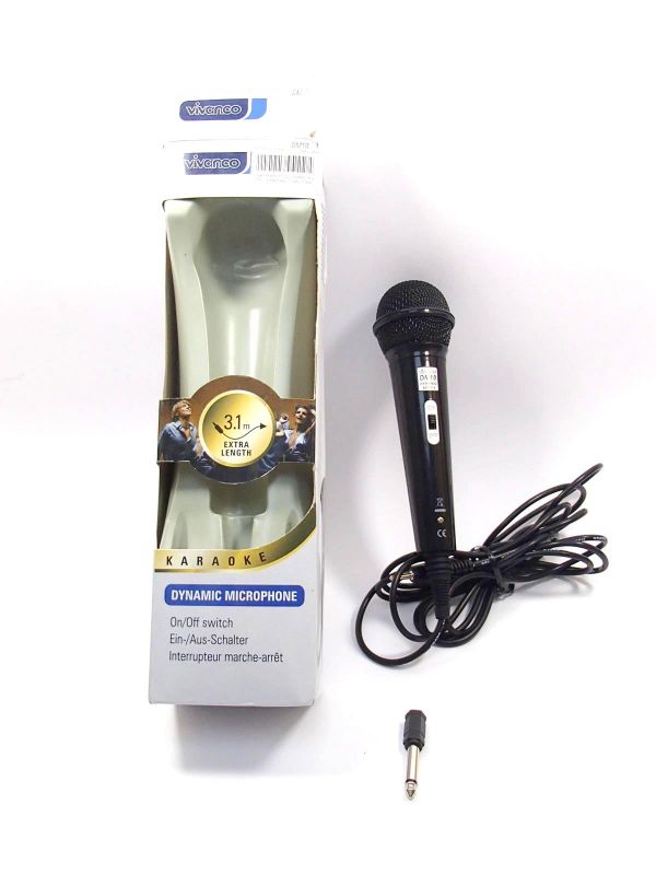 MIKROFON DYNAMICZNY DM10 KARAOKE VIVANCO KPL