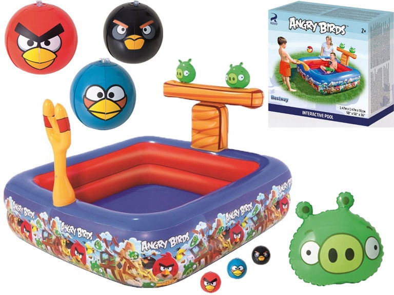 Wielki BASEN Katapulta ANGRY BIRDS BESTWAY 96111