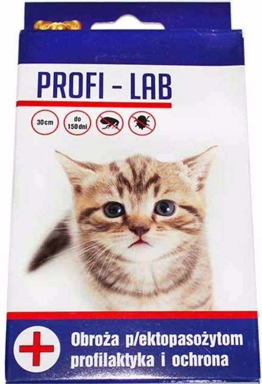 Pchełka Obroża PCHŁY KLESZCZE Profi-Lab KOT 30cm