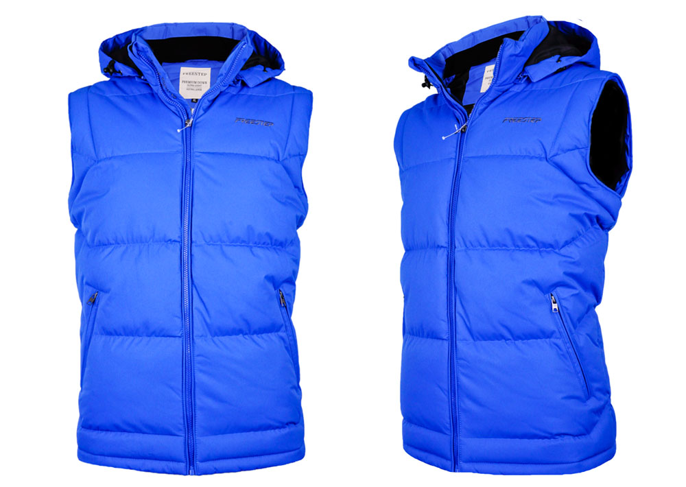 Męski BEZRĘKAWNIK _#PUCHOWY#_FST Mountain Blue _L