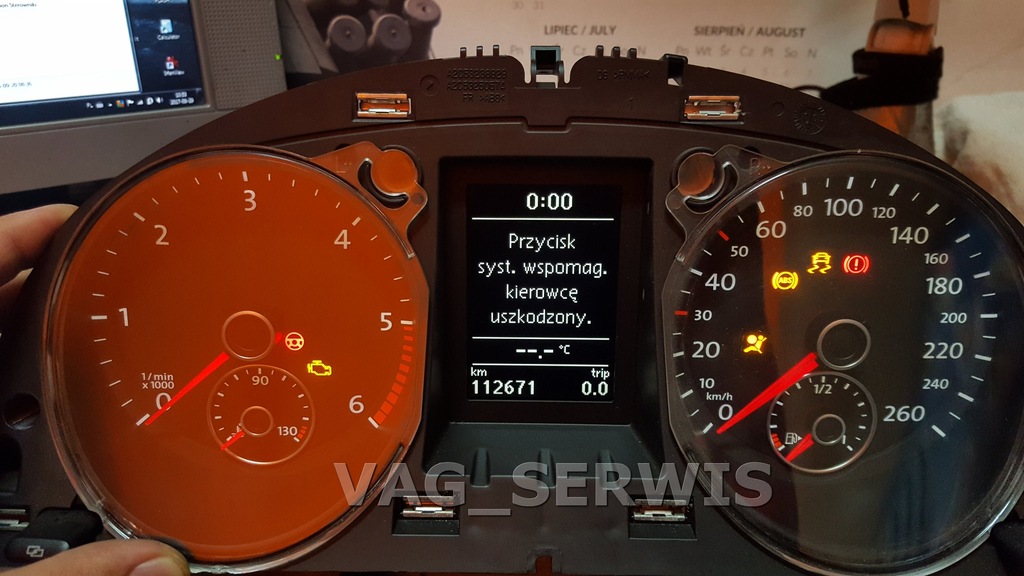 Licznik Passat B6 B7 Diesel menu PL DRL STAGING