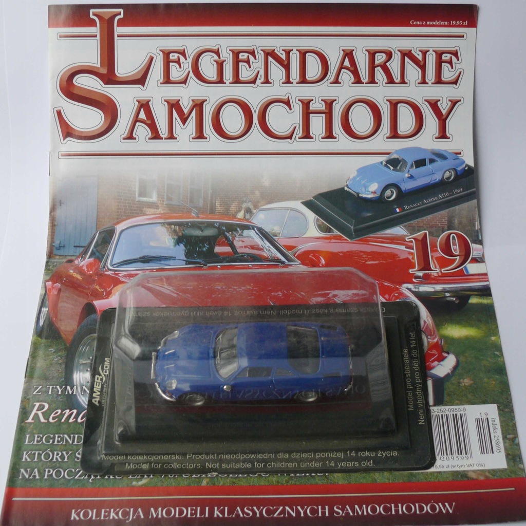 Renault Alpine A110 Legend. Samochody nr 19 1/43