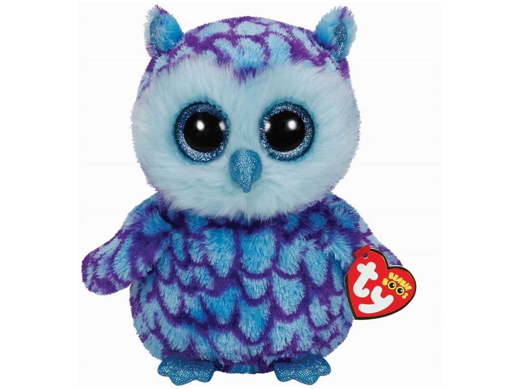 SOWA OSCAR MASKOTKA beanie boos TY 24 cm