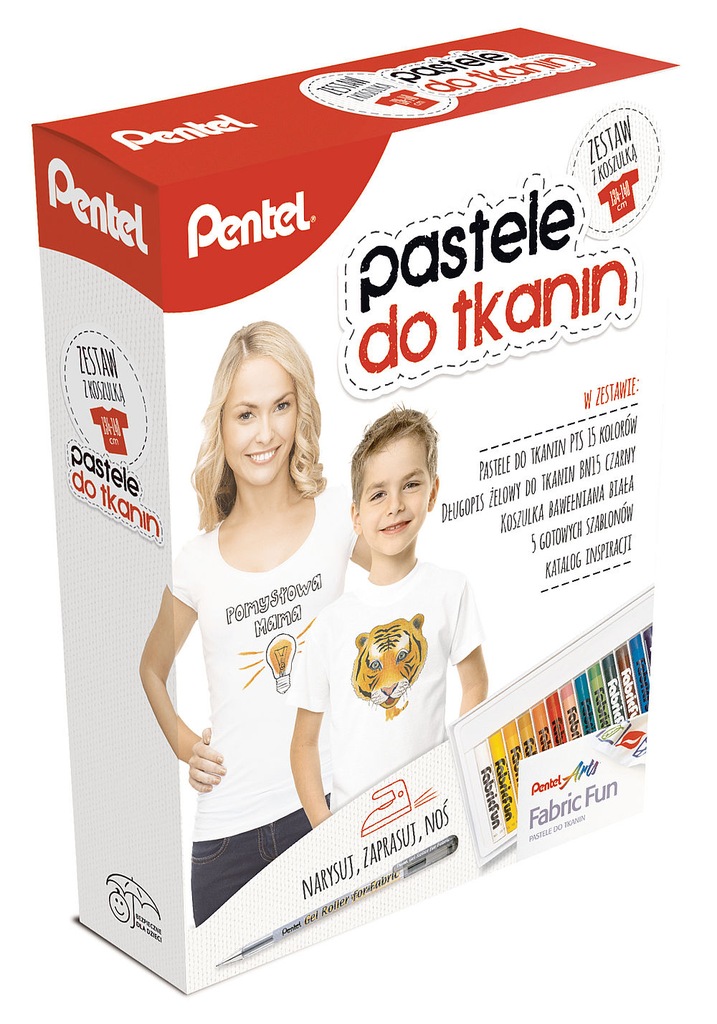 Zestaw kreatywny Pentel z koszulką PTS15nm10