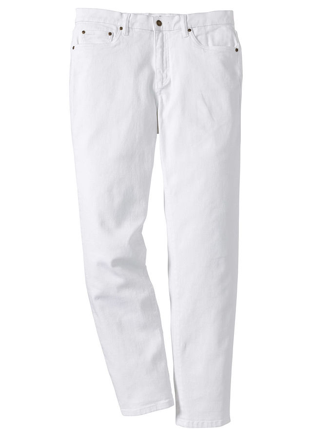 Spodnie ze stretchem Classic Fi biały 48 M 904901
