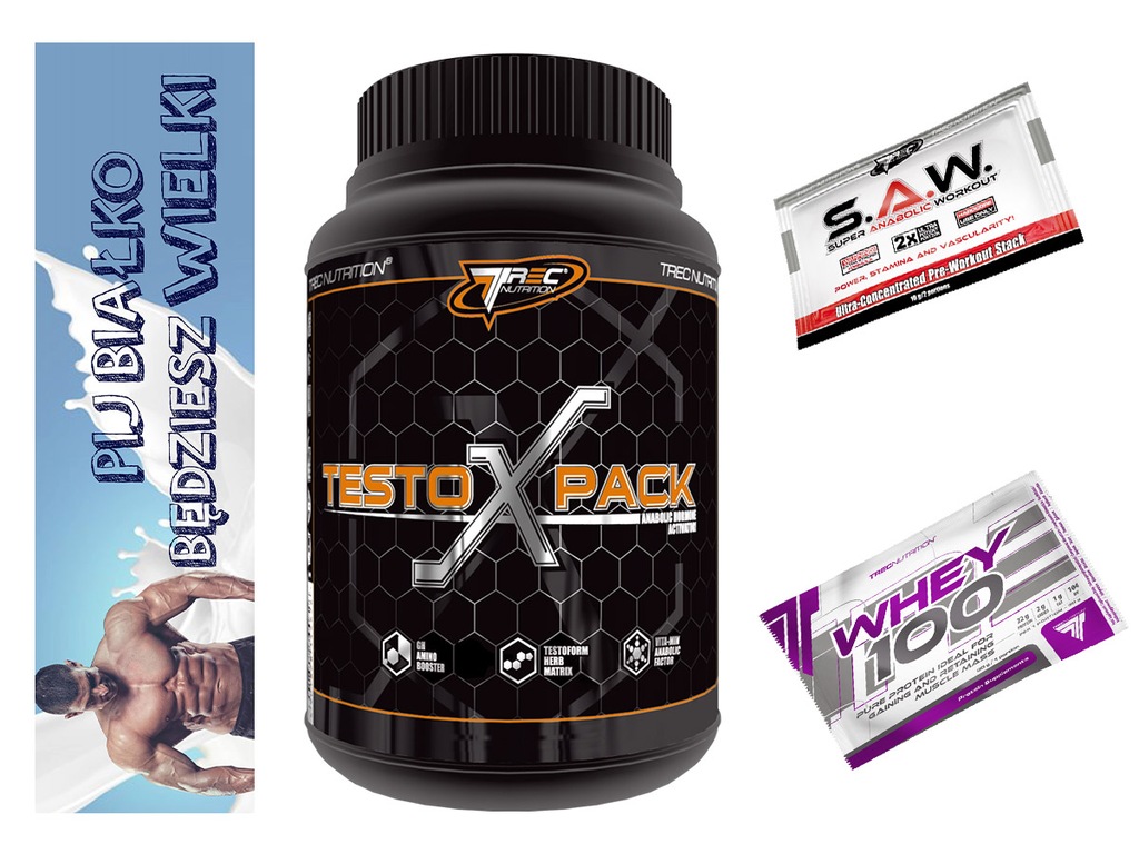 TREC testosteron TESTOX Pack 30 sasz BOOSTER MOCNY
