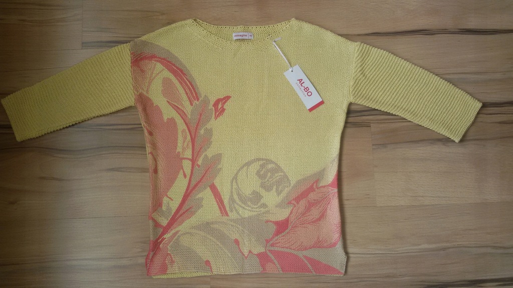 nowy sweter r. 40 żółty AL-bo