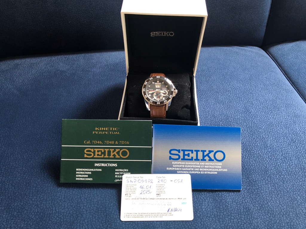 Zegarek Seiko Sportura SNP055P2 jak nowy Krak w 7475996986