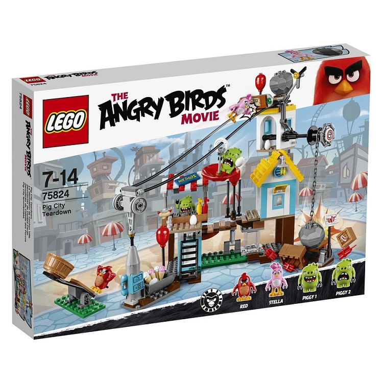 LEGO ANGRY BIRDS 75824 DEMOLKA W PIG CITY SKLEP PŃ