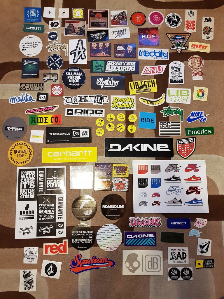 Naklejki Wlepy Diamante Wear Lib Tech, Nike SB Z