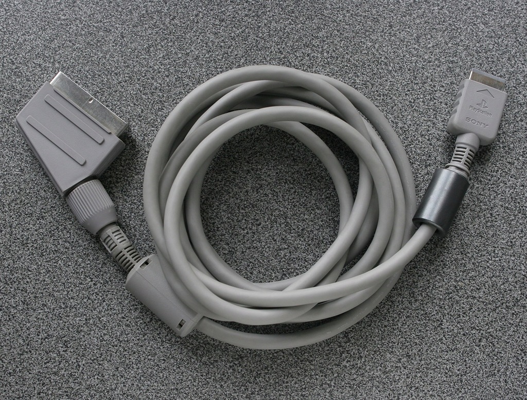 Kabel SCART Sony PlayStation SCPH-1052 oryginalny