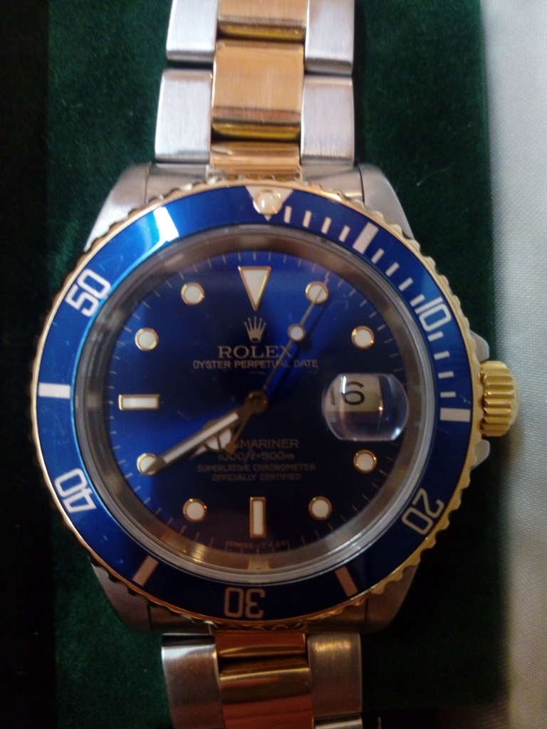 Rolex Submariner Date Blue 18K / stalowy okazja