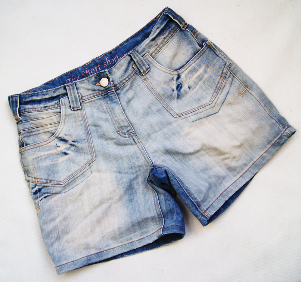 F&F dżinsowe krótkie spodenki szorty jeans 42