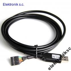 Kabel wtyk USB A-gniazdo 5pin dł.30cm Arduino