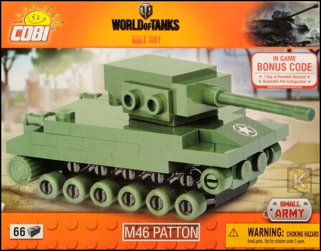 COBI M46 Patton Nano Tank (3027) - mini czołg WoT