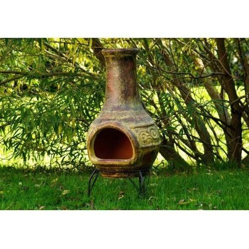Kominek ogrodowy, meksykański piecyk gliniany 90cm