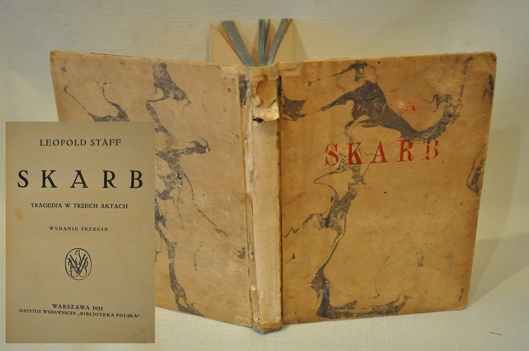 1921r TRAGEDIA SKARB LEOPOLD STAFF WARSZAWA /191