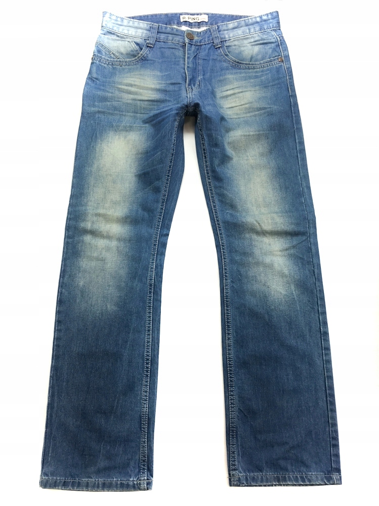 SP1731 R-PING washed BLUE denim MALE jeans W34 L32