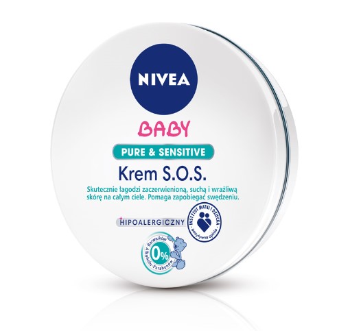 Nivea Baby Emolient Krem S.O.S Pure 150ml +GRATIS