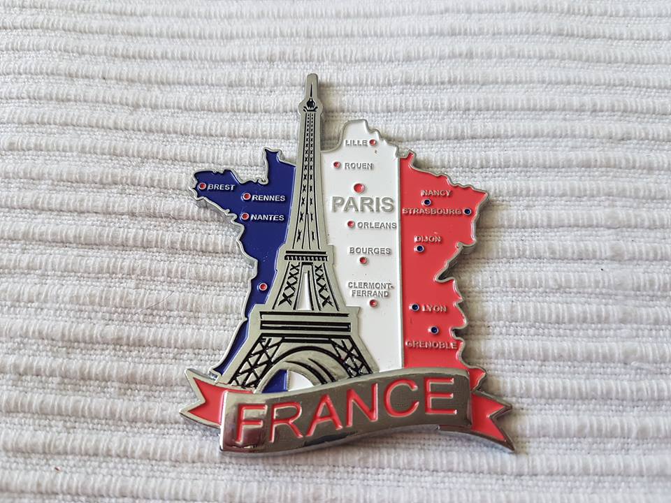 Magnes na lodówkę -  FRANCJA Mapa