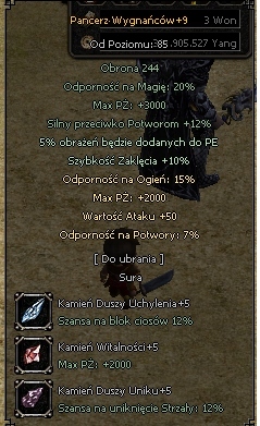 Specjalka SURA +9 7 Moby Valium Metin2