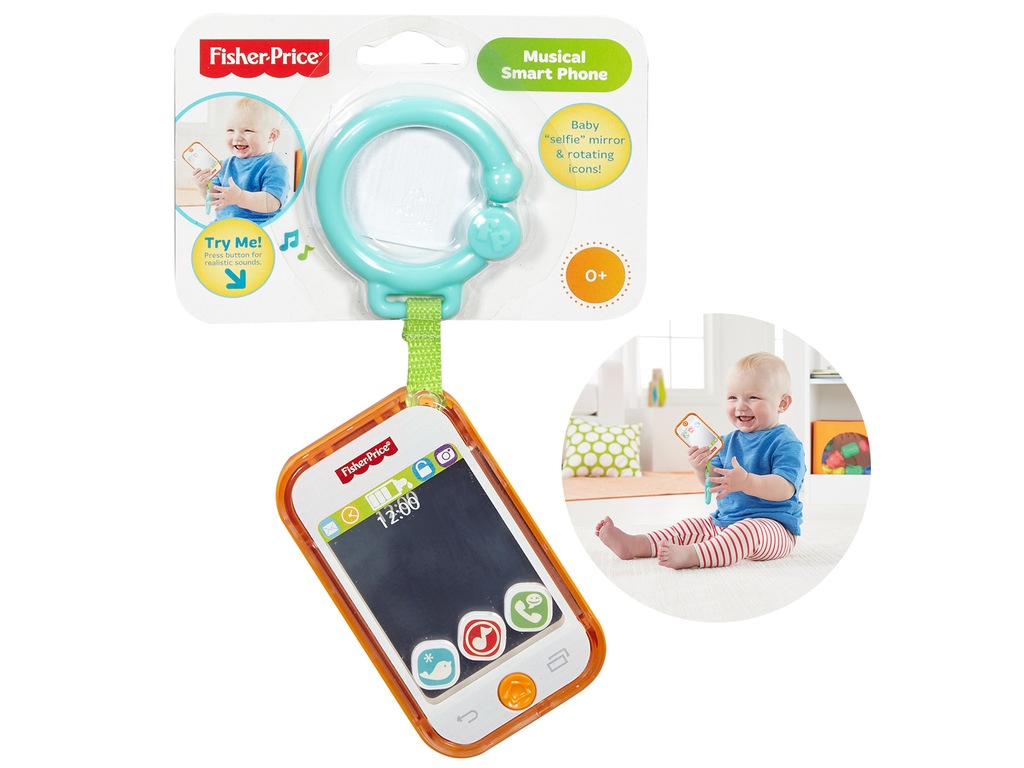 Fisher Price MUZYCZNY TELEFONIK zawieszka SMARTFON