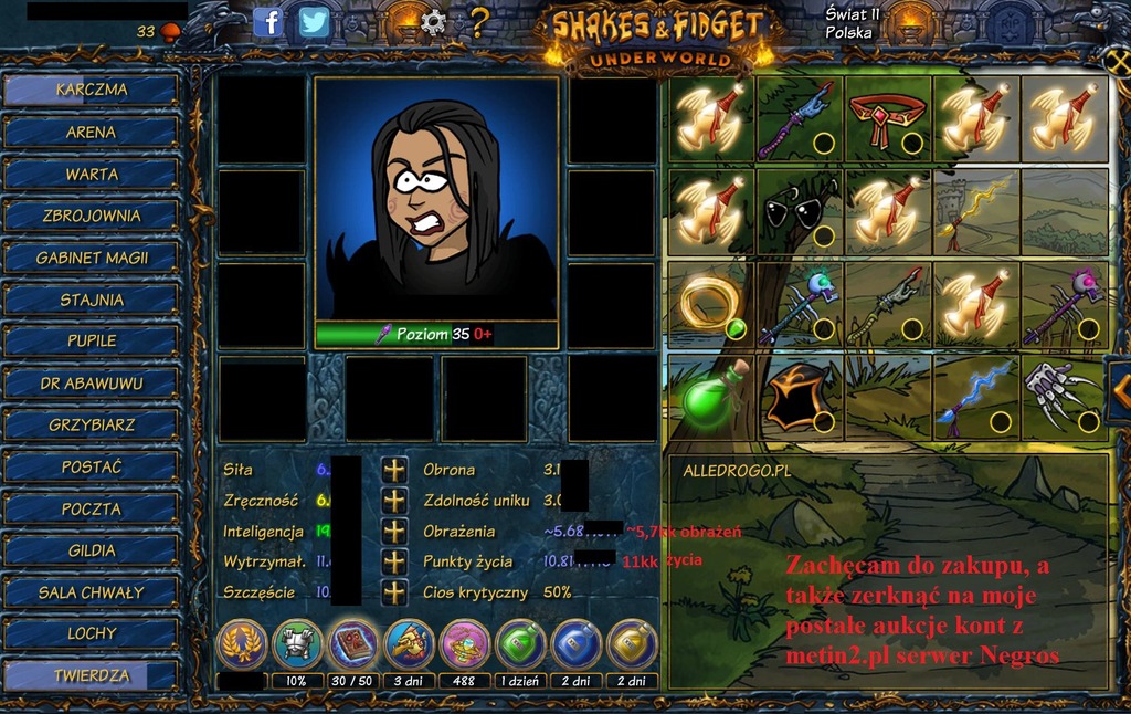 SFGame S&F S11 350+ MAG TOP 200 SERWERA