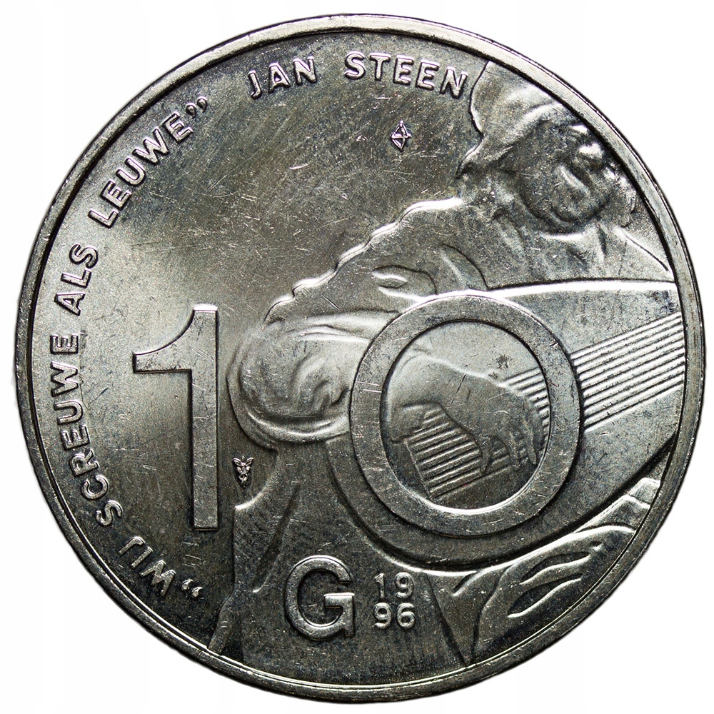Holandia 10 Guldenów 1996 - Jan Steen, Ag