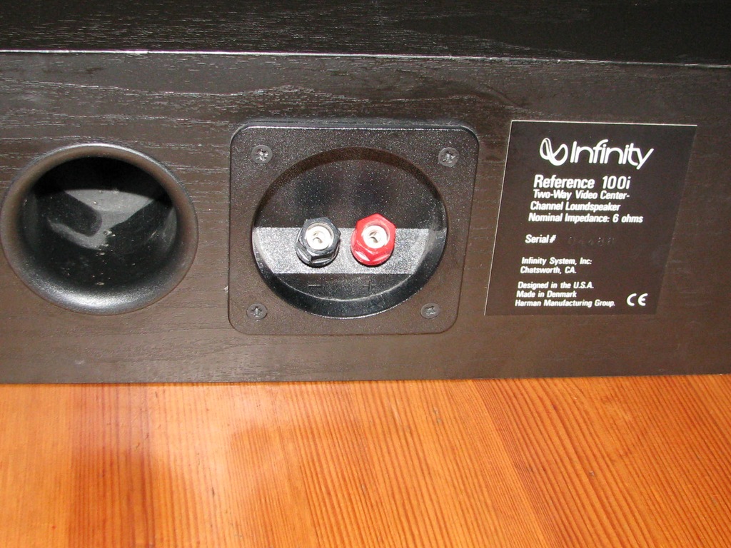 infinity reference 100i center