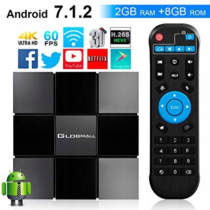 TVBOX ANDROID GLOBMALL X3 * 4K 60FPS * JAK NOWE!!
