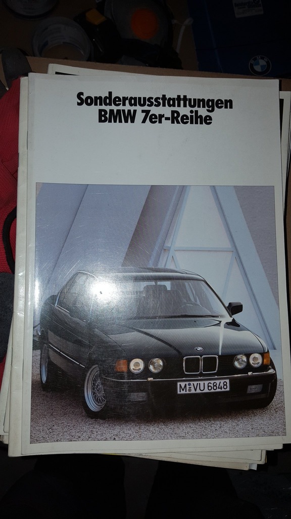 prospekt BMW 7  E32 1990 r