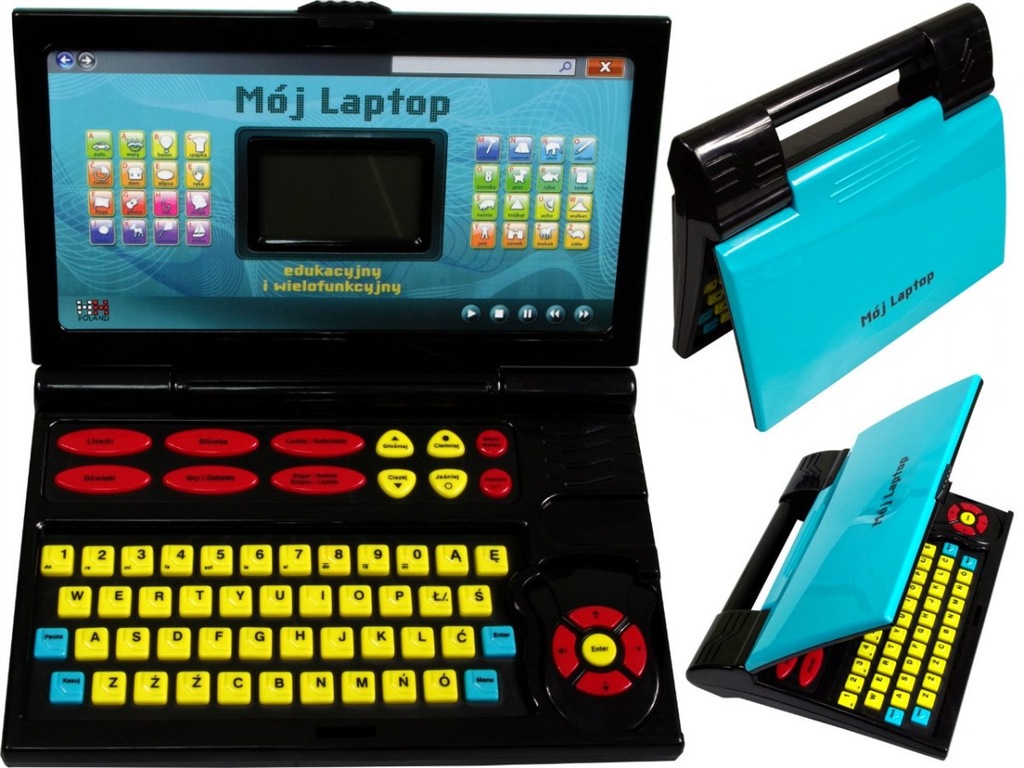 LAPTOP EDUKACYJNY NAUKA CYFR I LITER KALKULATOR PL