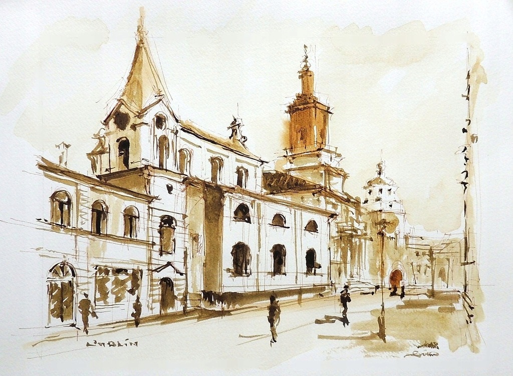 LUBLIN, K.S.Ducha, sepia A4