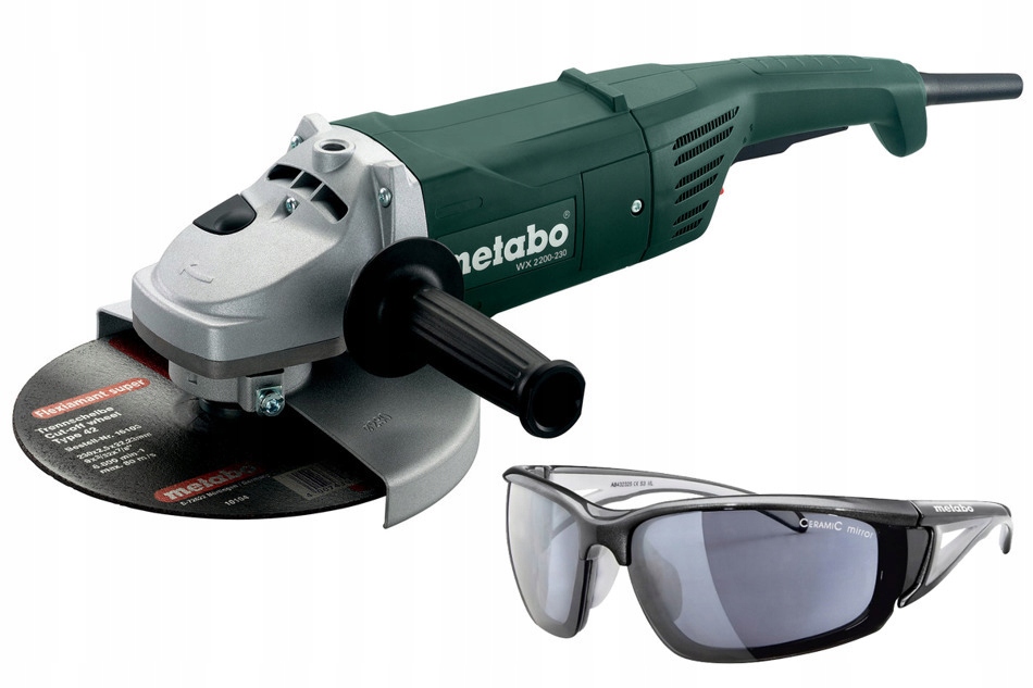 Metabo WX 2200-230 Szlifierka kątowa + Okulary