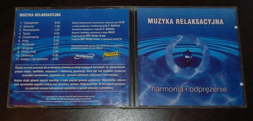 Muzyka relaksacyjna HARMONIA I ODPRĘŻENIE 1999