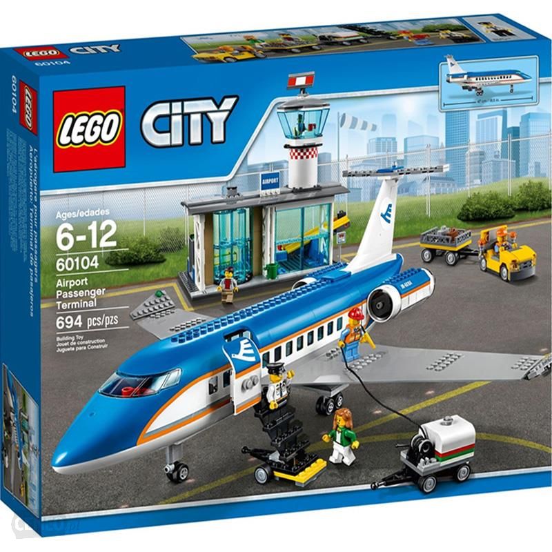 LEGO CITY LOTNISKO TERMINAL PASAŻERSKI 60104