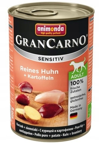 Animonda Gran Carno Sensitiv Kurczak + ziemniaki 4