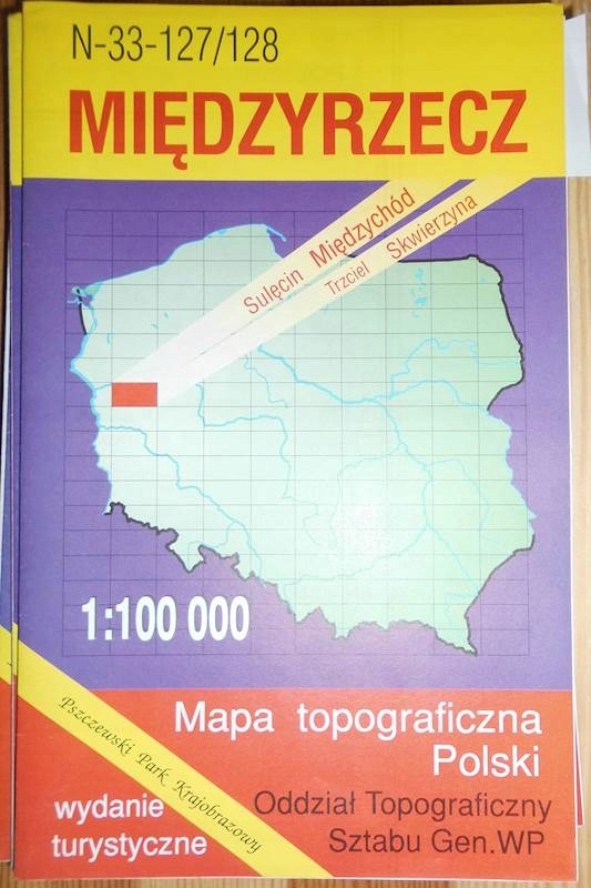 Międzyrzecz mapa topograficzna polski - 24h wys