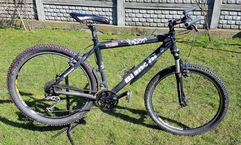 KARBON BIANCHI OETZI 9300, koła 26 XT ROCK SHOK