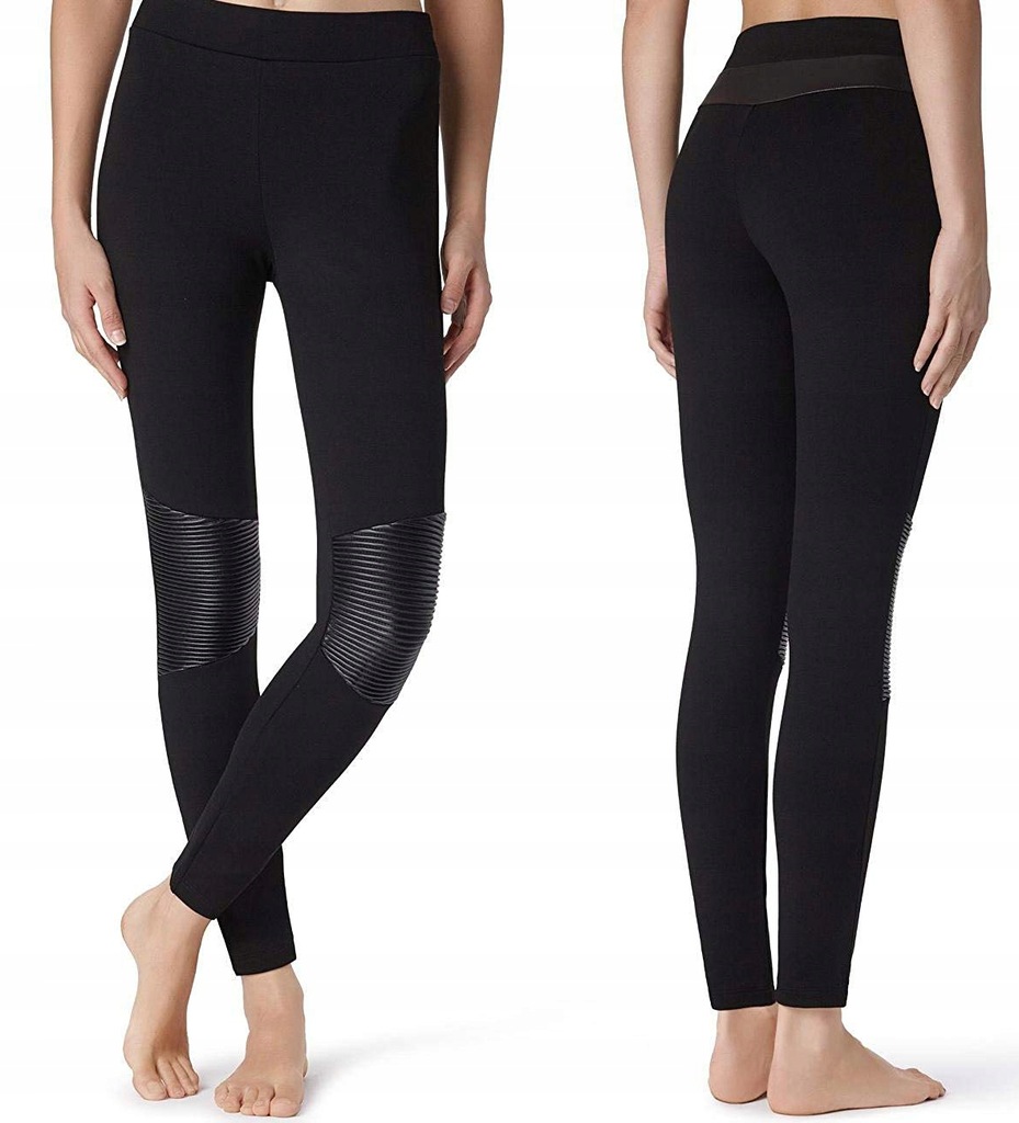 CALZEDONIA legginsy modelujące push-up L skórka