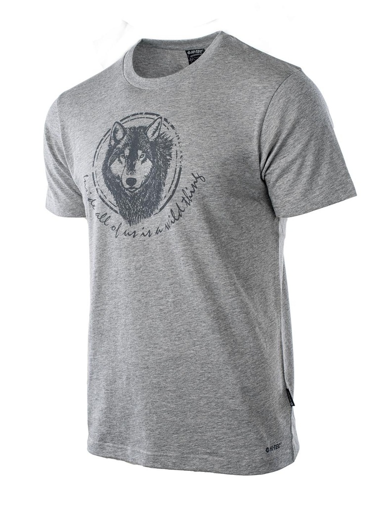 KOSZULKA MĘSKA T-SHIRT HI-TEC LUPUS BAWEŁNA L