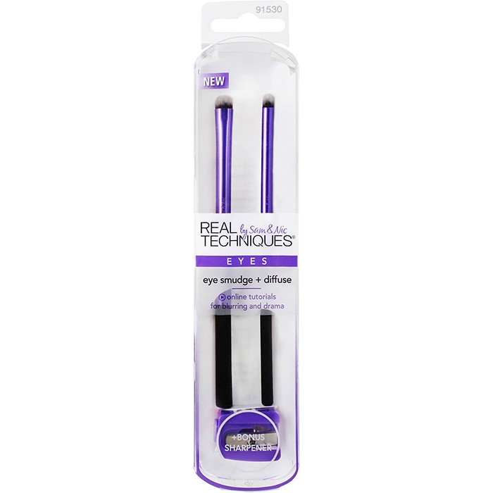 REAL TECHNIQUES EYE SMUDGE DIFFUSE ZESTAW PĘDZLI