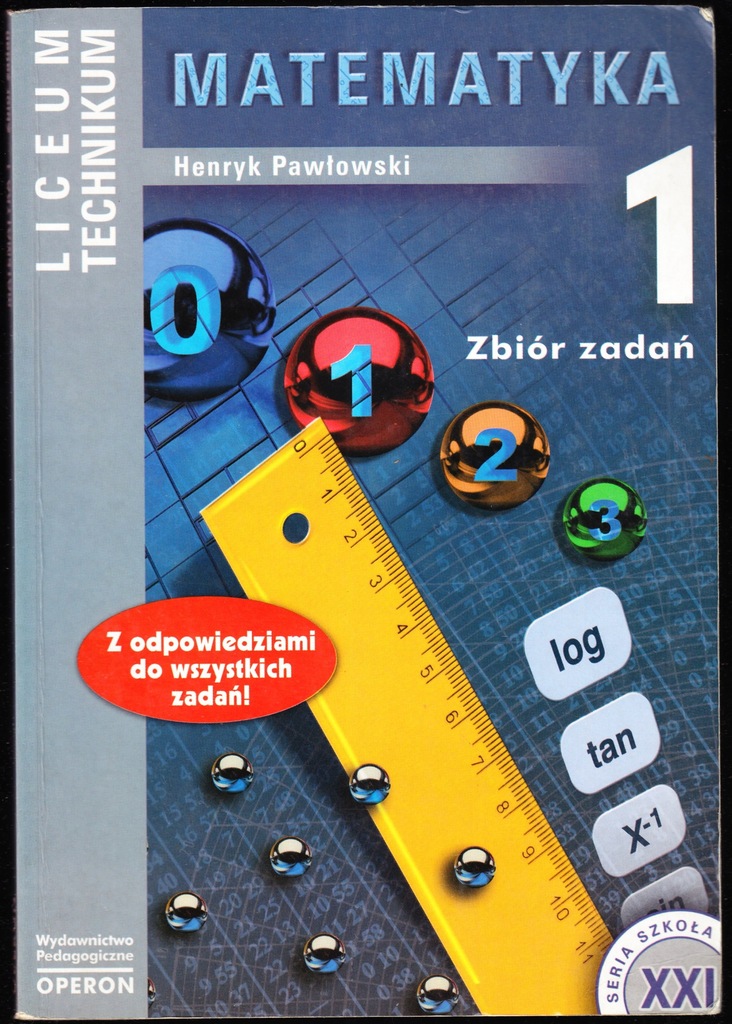 MATEMATYKA 1 ZBIÓR ZADAŃ - Henryk Pawłowski