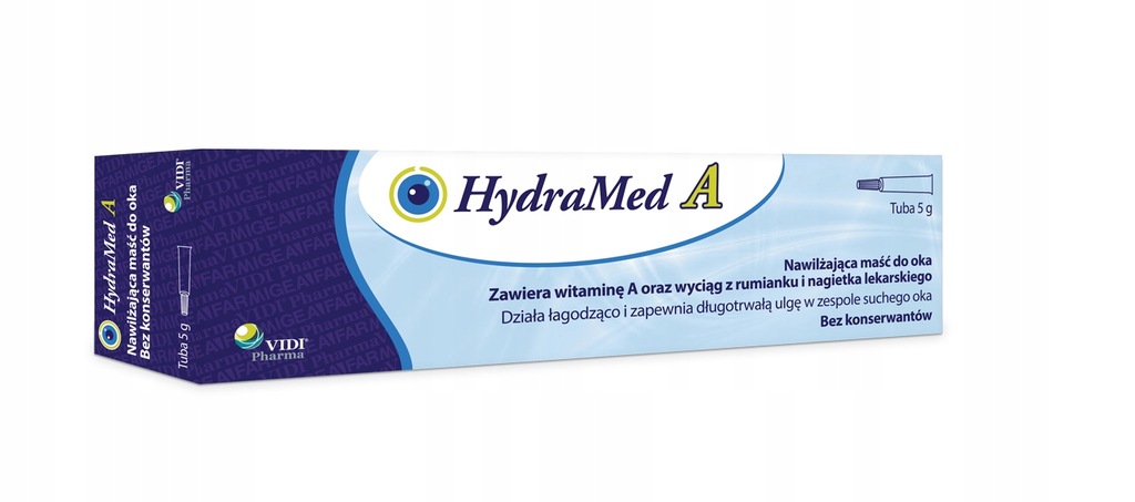 HydraMed A maść do oka - 5g NA SUCHE OKO