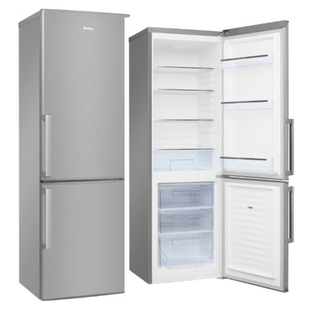 LODÓWKA AMICA KGC 15478 E A++ 230L 168cm SREBRNA