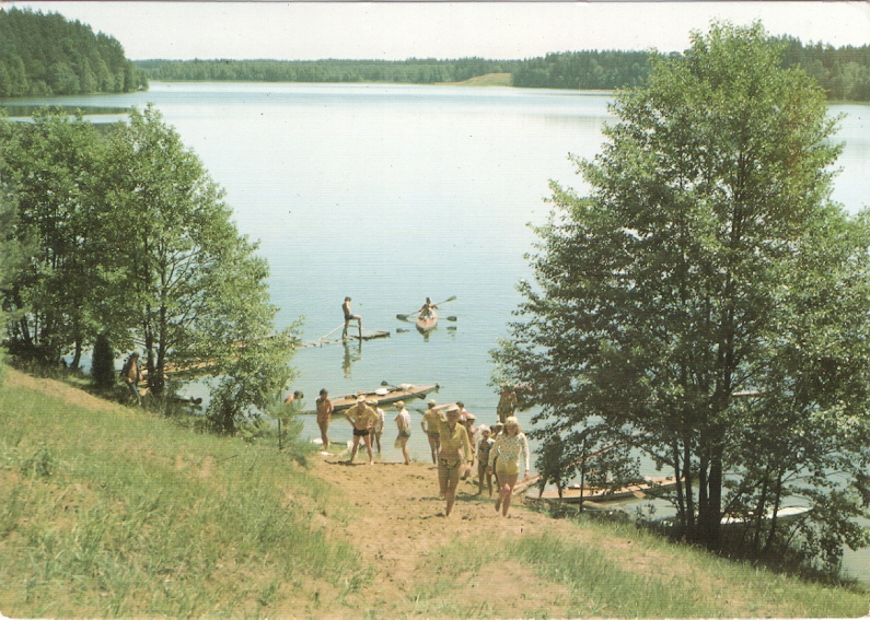 MAZURY - NAD JEZIOREM MIKASZEWO + KAJAK - 1985R